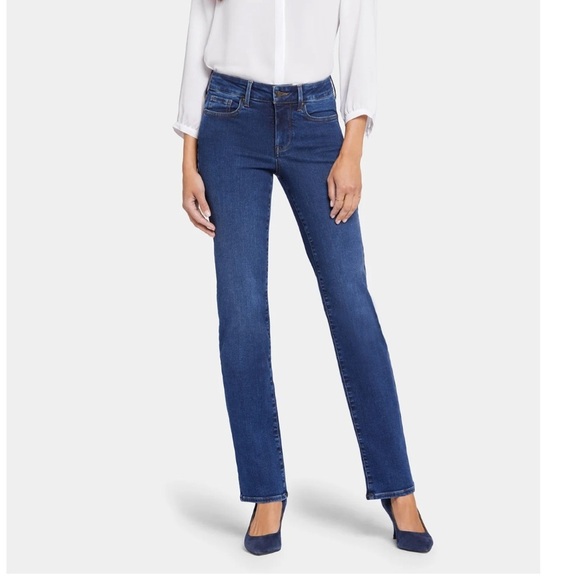 NYDJ Marilyn Straight in Cooper size 8 Petite - Picture 1 of 8
